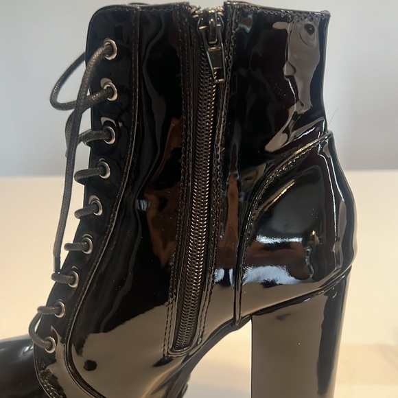 Fashion Nova No String Attached Booties - Black Patent - Picture 9 of 16